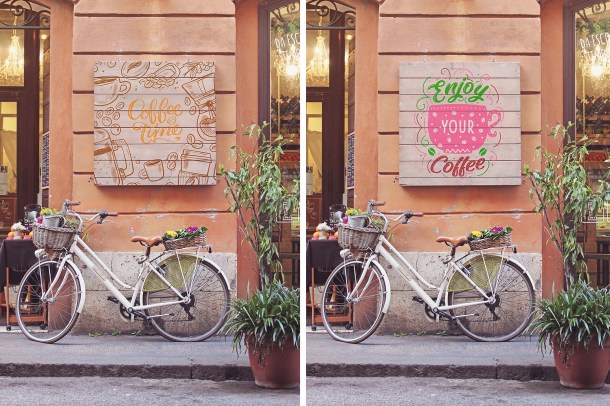 4 Bike Duo Signboard Mockup (1820)